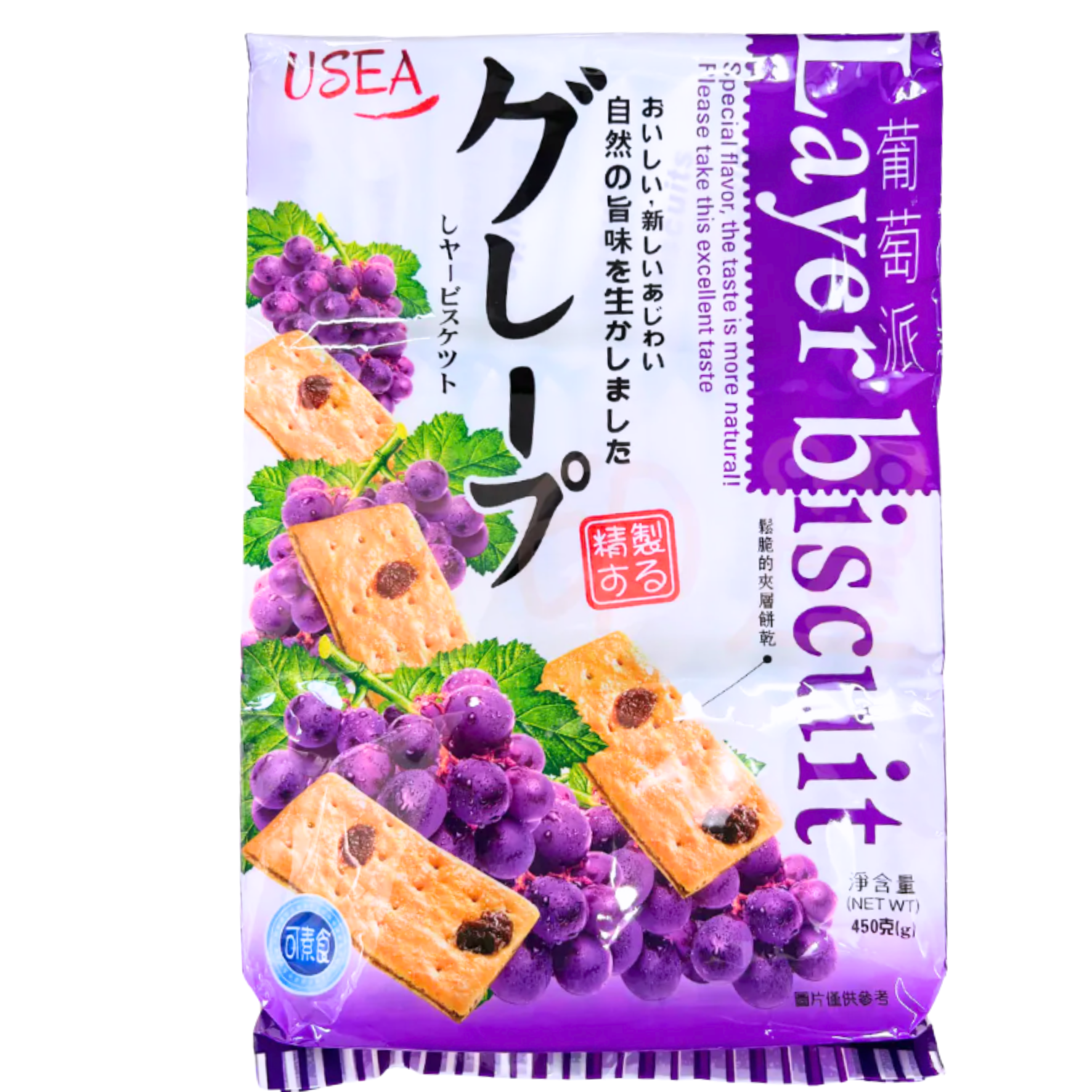 USEA葡萄夾層餅乾450g