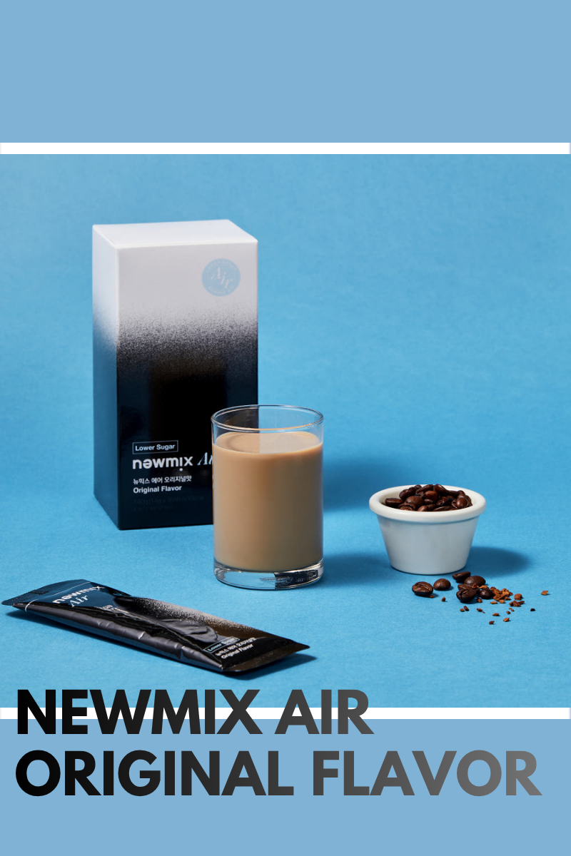 【 5/28收單 】Newmix Coffee Air 輕盈原味低糖即溶咖啡 10入 韓國