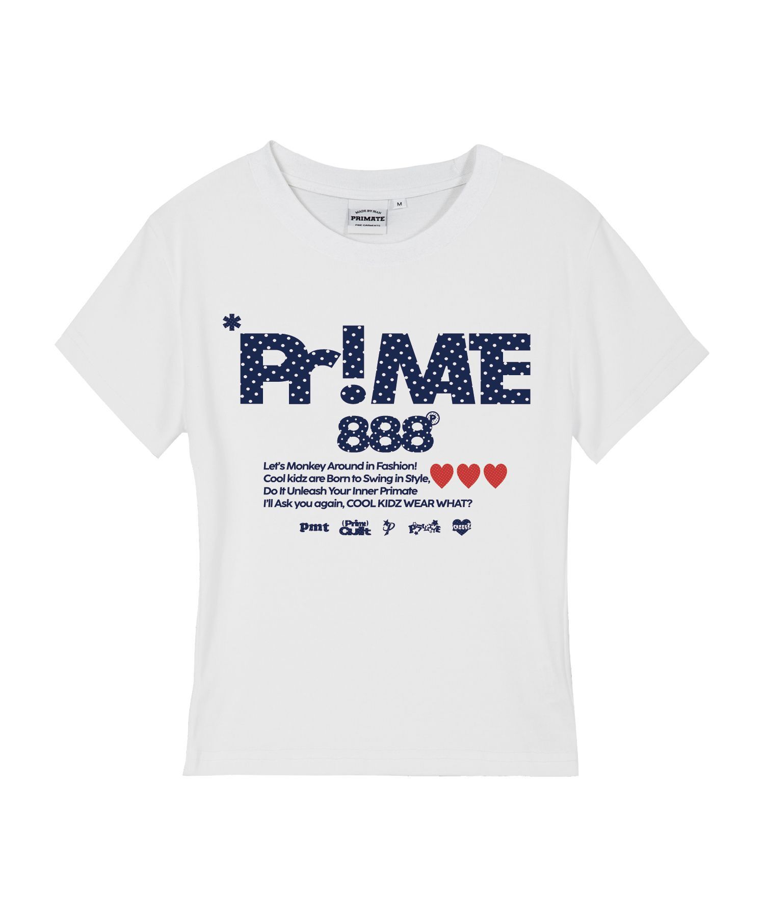 PRIMATE RALLY 女款修身短袖T恤 슬림핏_반팔_RALLY