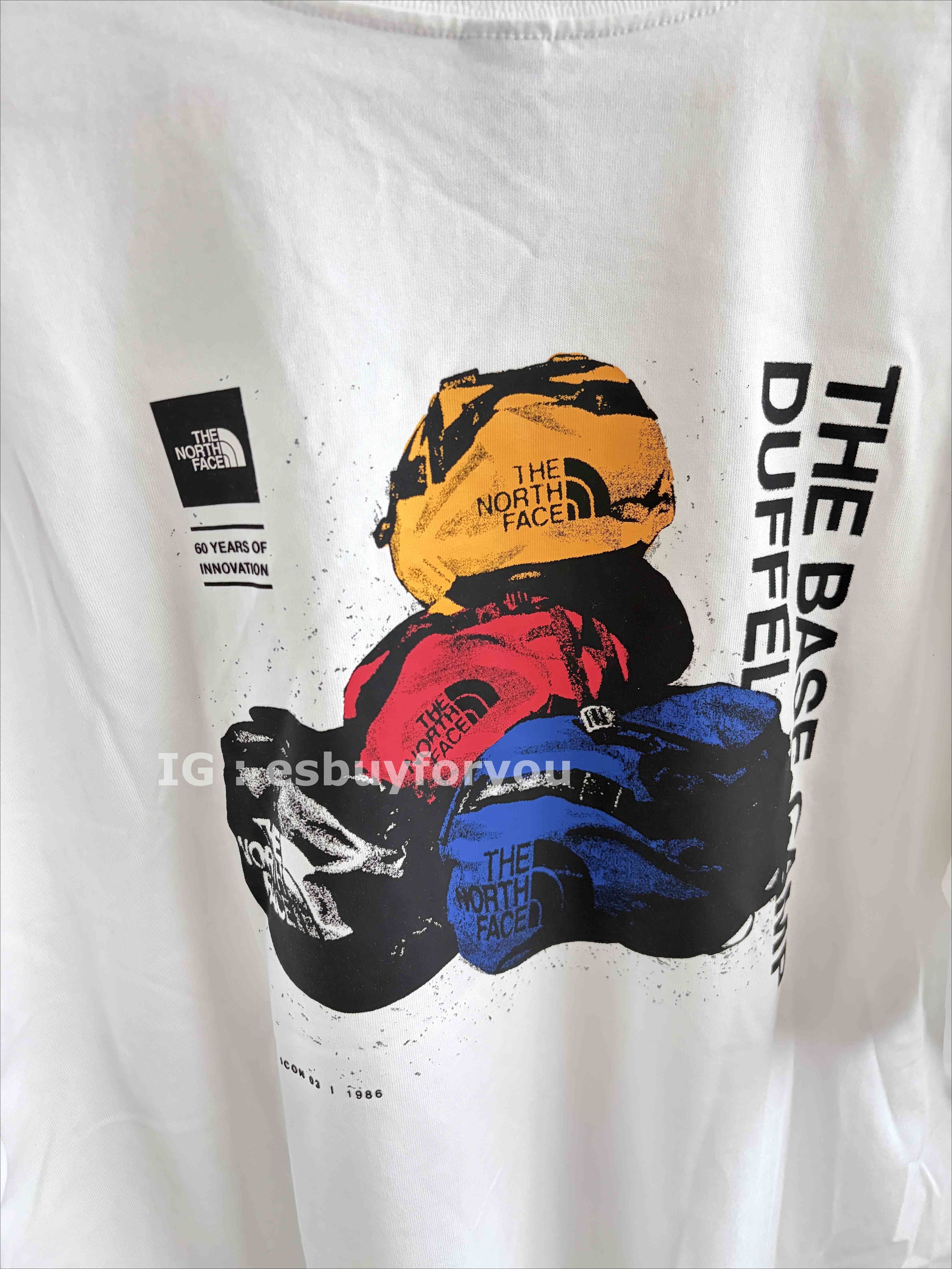 THE NORTH FACE 男款 60周年限定款  ICON造型 小厚磅 正反圖 短TEE  (寬版)