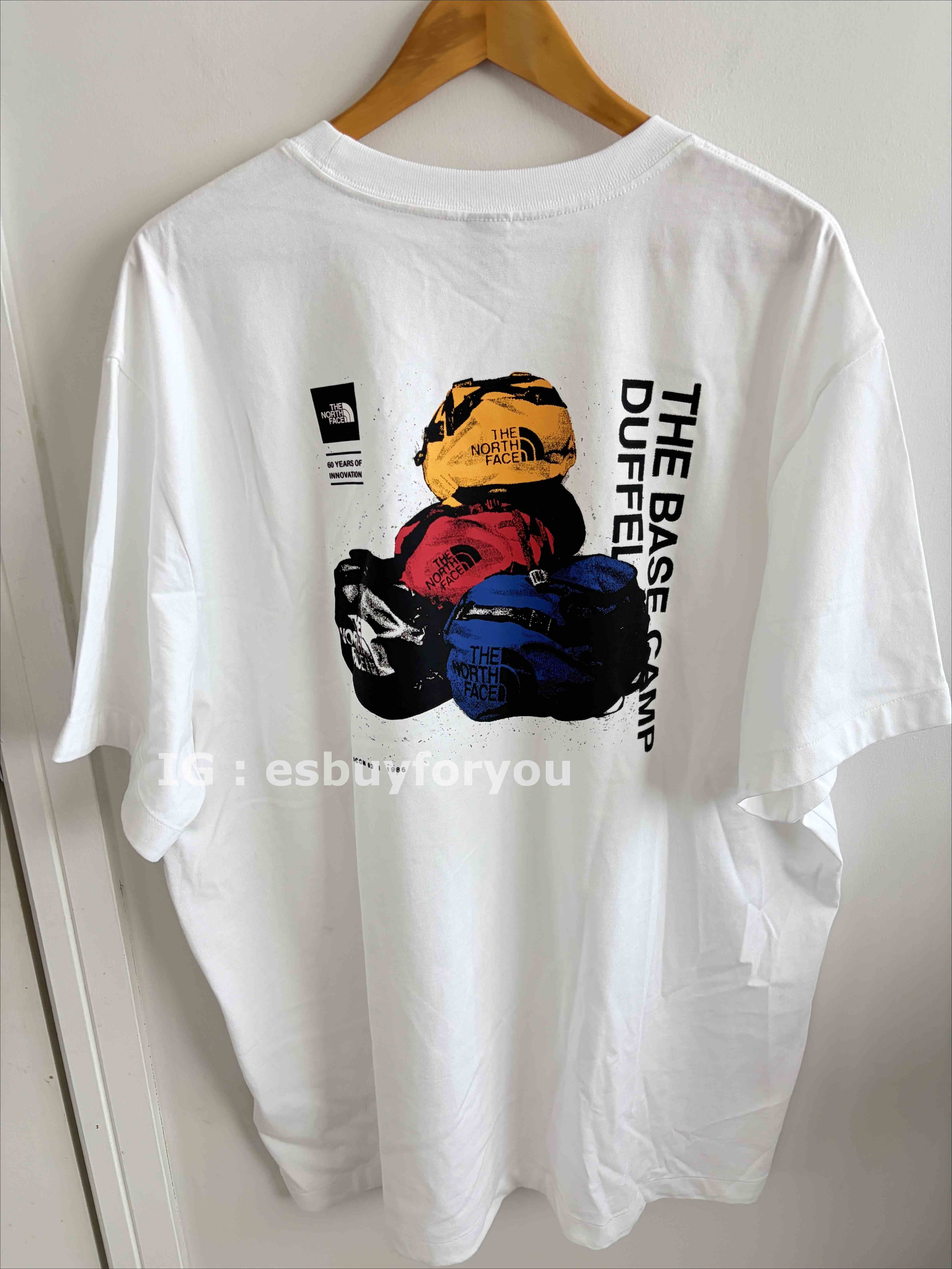 THE NORTH FACE 男款 60周年限定款  ICON造型 小厚磅 正反圖 短TEE  (寬版)