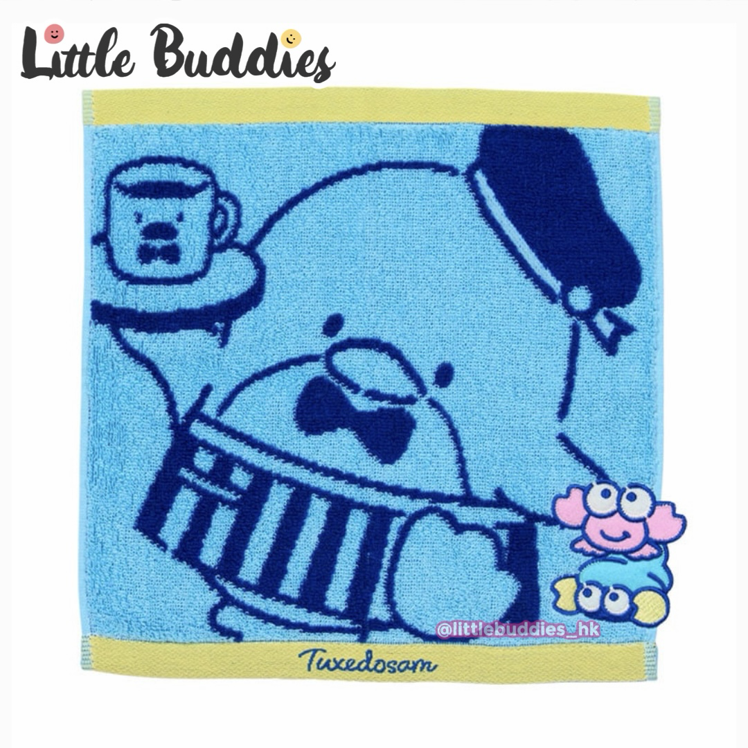 日本 Sanrio Tuxedo Sam 企鵝 咖啡館設計生日系列 - 方巾