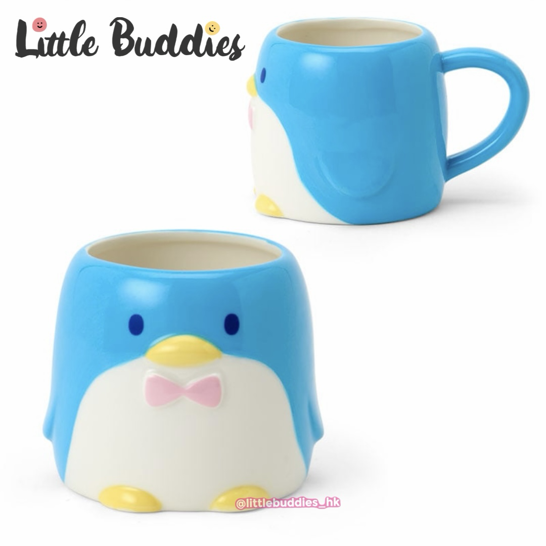 日本 Sanrio Tuxedo Sam 企鵝 咖啡館設計生日系列 - 陶瓷有耳杯