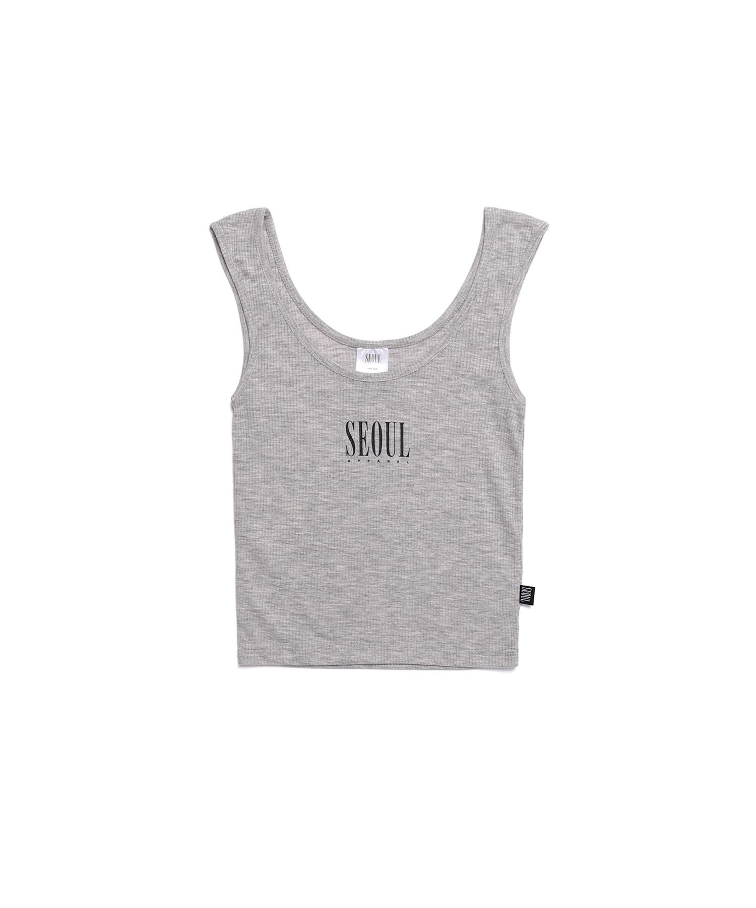 SEOUL APPAREL 坑條背心（灰色） 5003419562