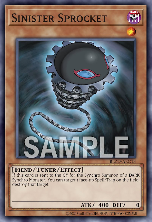 BLZD-AEC13 Sinister Sprocket(黑暗鏈齒怪)