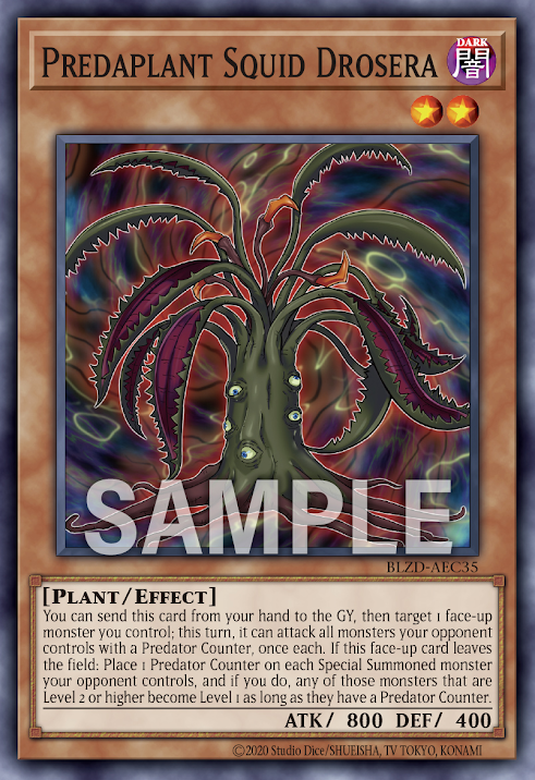 BLZD-AEC35 Predaplant Squid Drosera(捕食植物 魷魚茅膏菜)