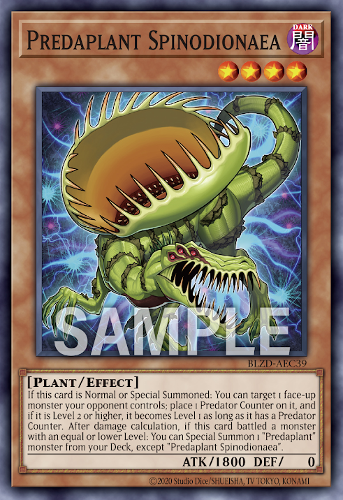 BLZD-AEC39 Predaplant Spinodionaea(捕食植物 捕蠅草棘龍)