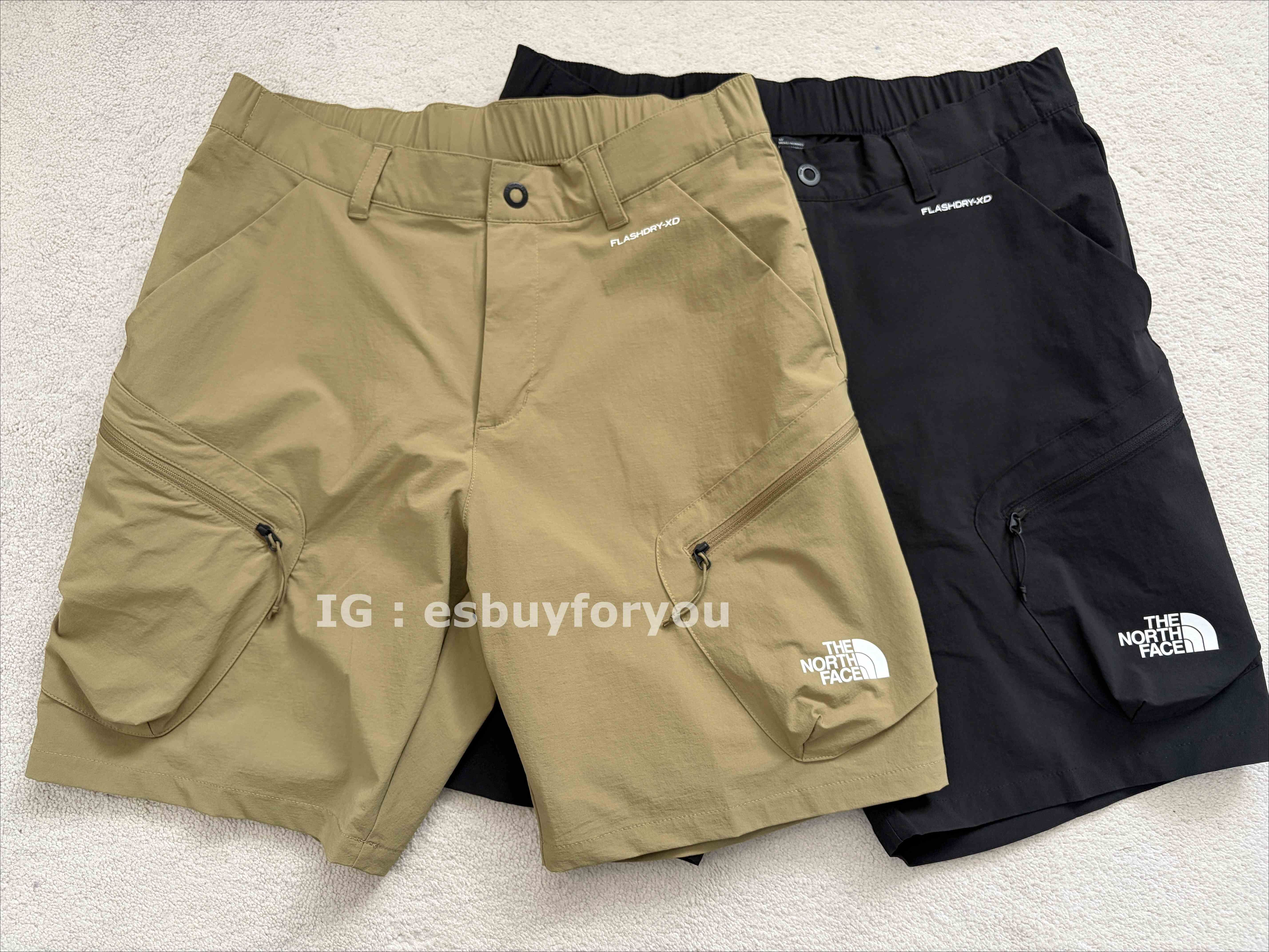 THE NORTH FACE 男款 可收納 機能型 Flashdry-XD速乾 彈性 防潑水 涼感 透氣 排汗 工裝短褲 (2色)
