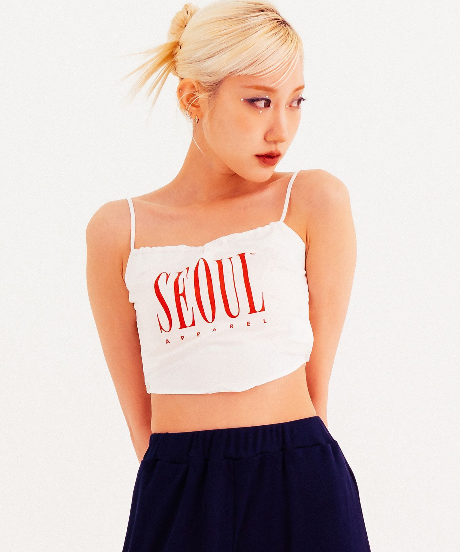 SEOUL APPAREL 露背背心 白色 5003419999