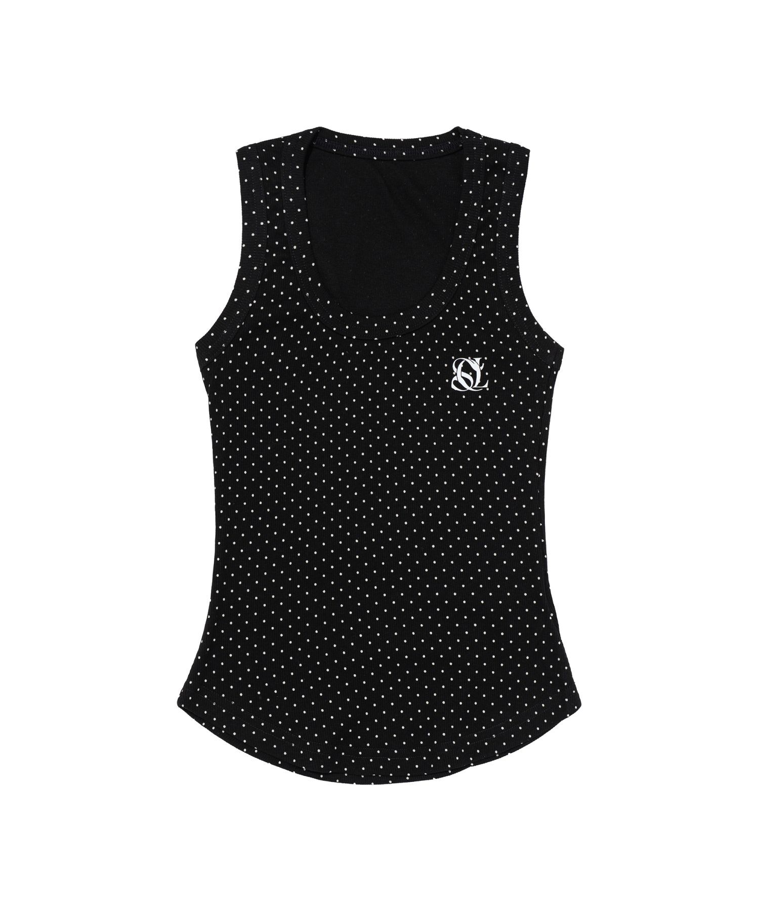 SEOUL APPAREL 波點圓領無袖上衣 SA26SSF0701