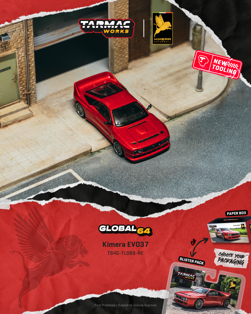 PO-$90 * TARMAC * 1:64 Kimera EVO37 Red
