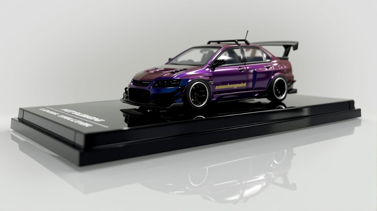 PO-$160 * IHCM64 * 1:64 MITSUBISHI LANCER EVOLUTION IX MAGIC PURPLE