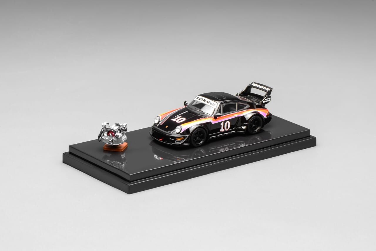 PO-$140 * MOTORHELIX * 1:64 RWB964 BLACK NO.10