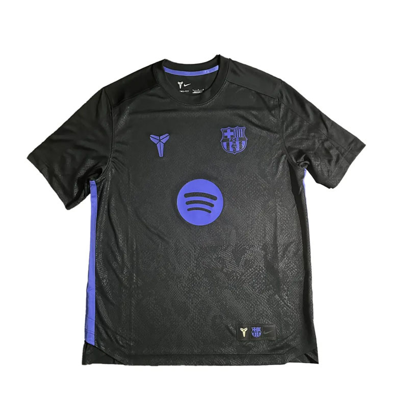 （海外連線代購）男女款 NIKE KOBE x Barcelona FC DRI-FIT TEE 25/26 黑紫 聯名科比 巴塞隆納 紀念 球衣 短T【IM7853-011】