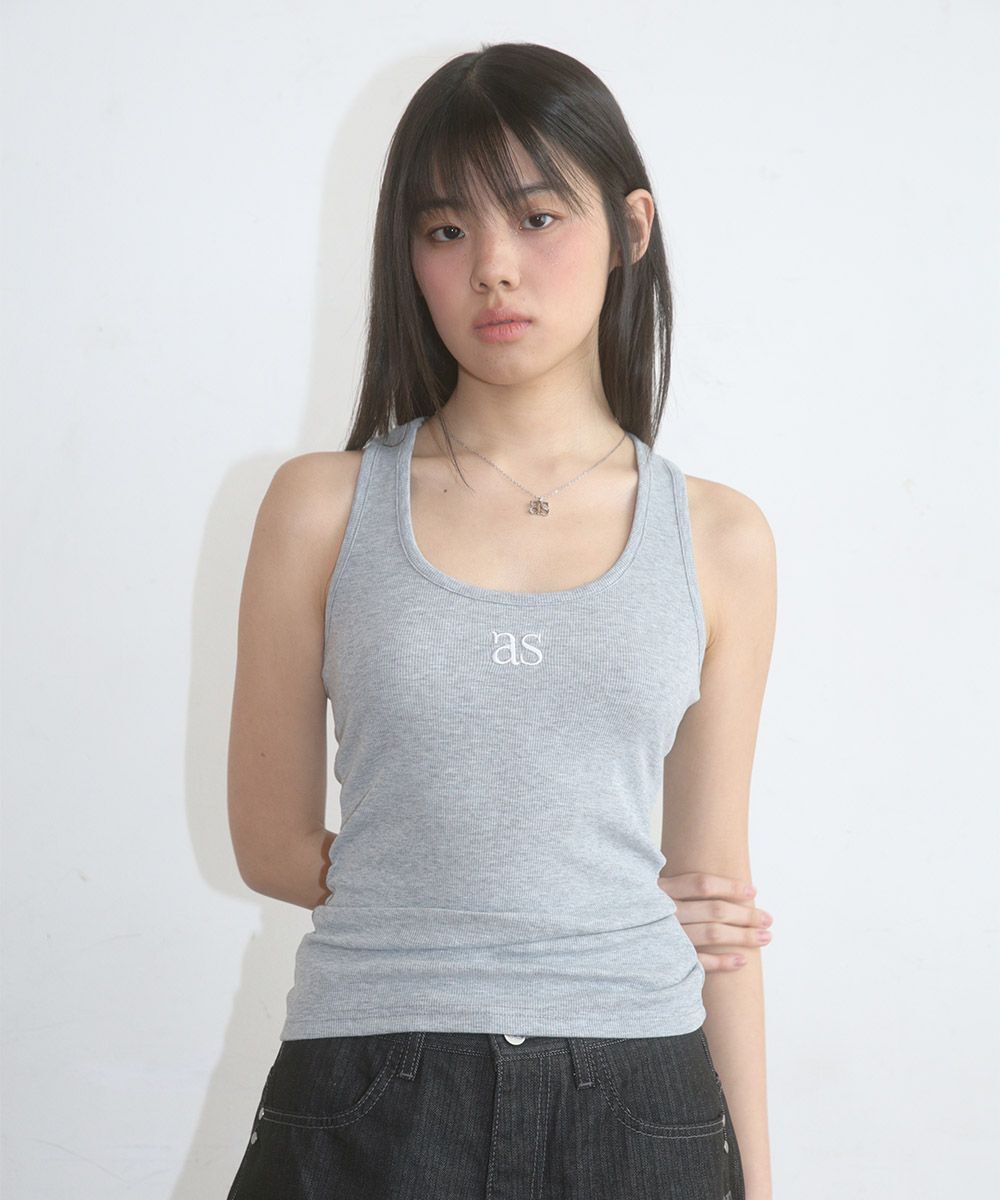 ASON 羅紋無袖背心 AS_P0000DBW