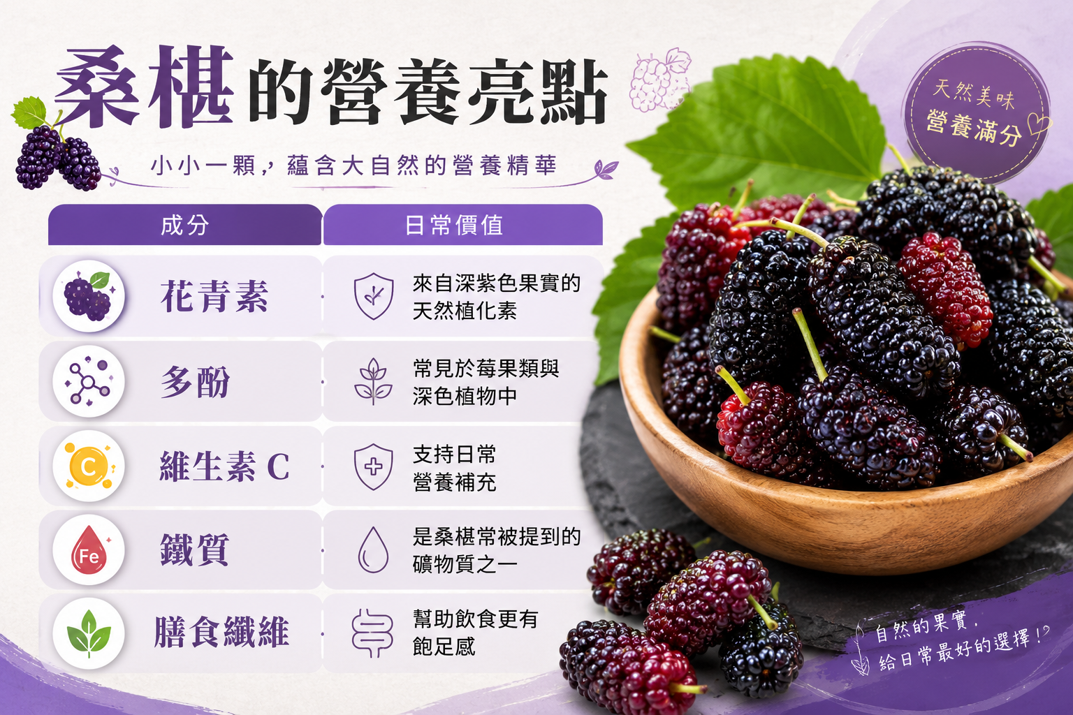 桑椹的營養價值