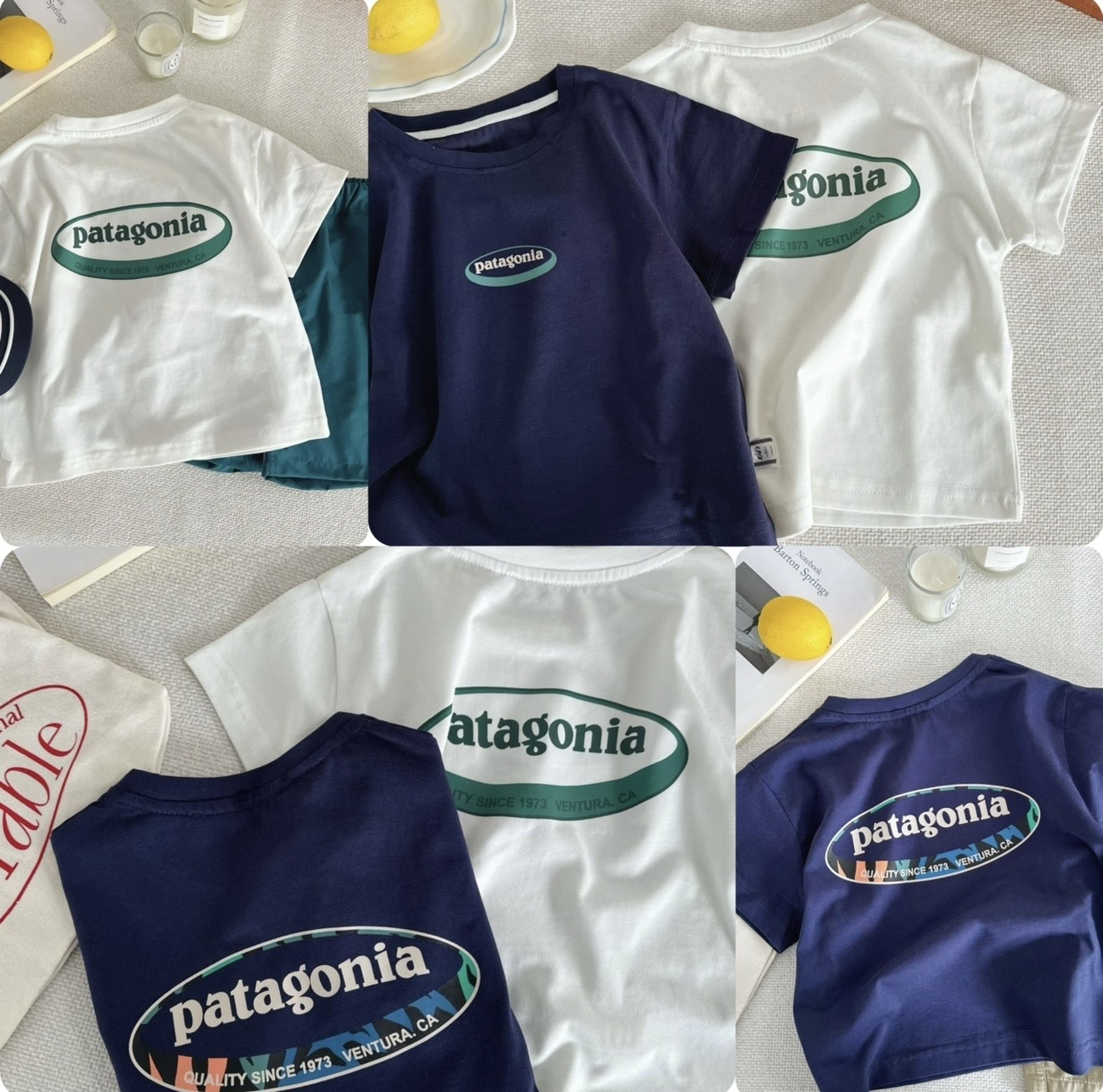 Pat*agonia 背印橢圓Logo兒童短袖Tee -2600347