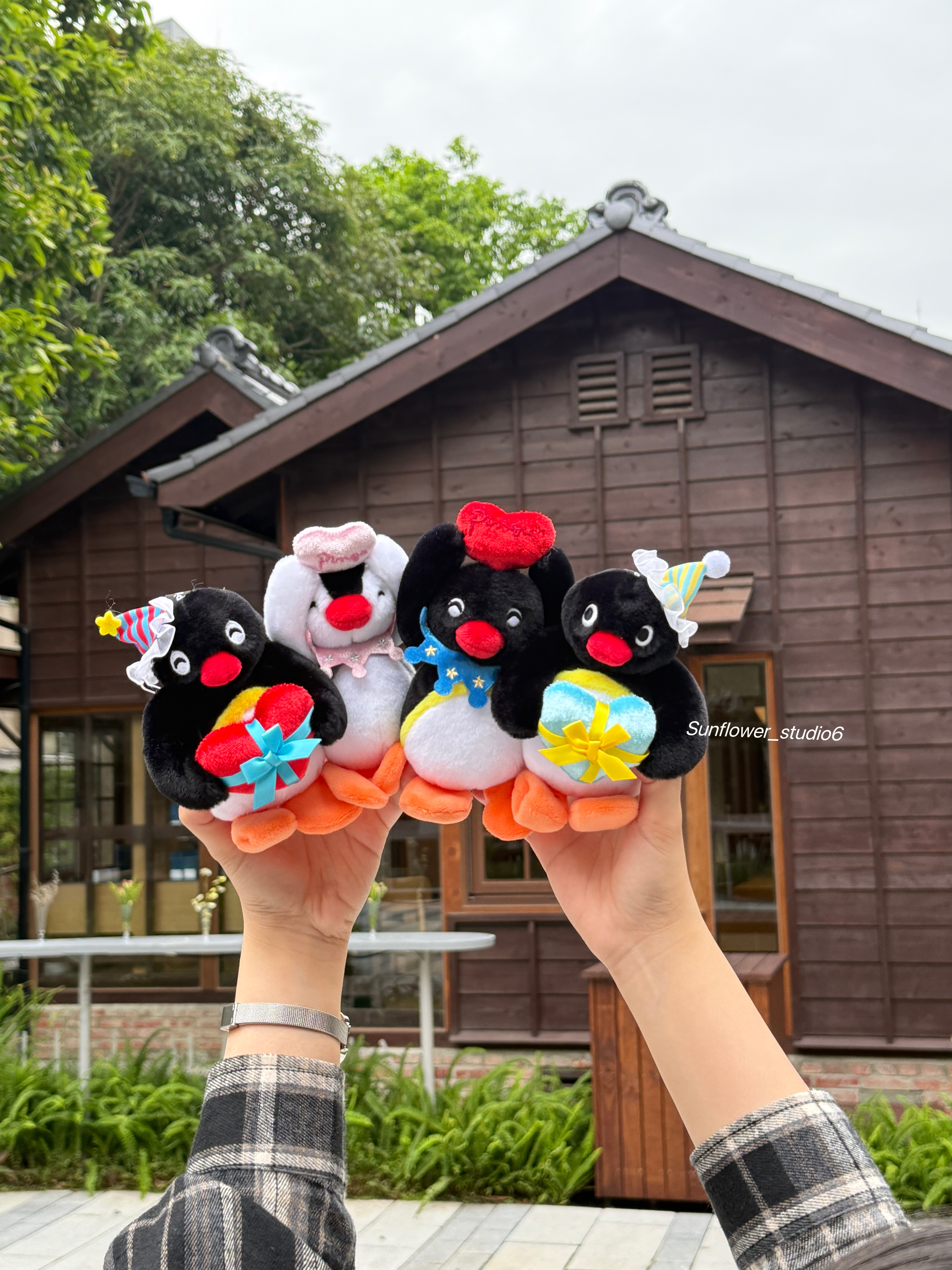PINGU 企鵝家族 可愛生日520系列 毛絨吊飾 鑰匙圈 吊飾 祝福 慶祝 傳遞 心意 4款(任買兩件711免運)/預購