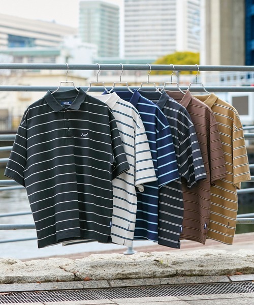 日本 HECT 吸水速乾 Stripes Polo [sc1410]