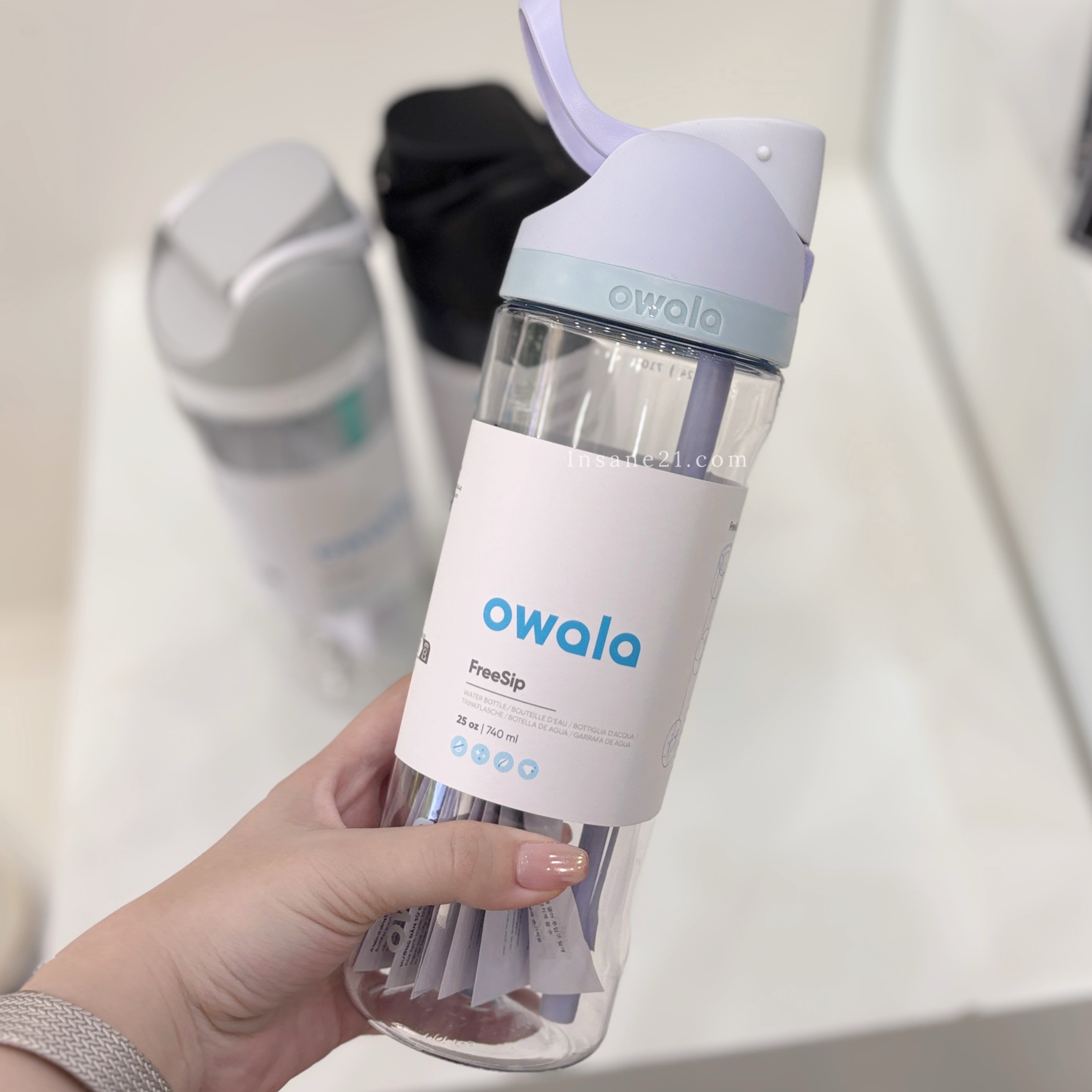 OWALA FREESIP TRITAN 雙飲口彈蓋 環保 吸管 水壺 740ML 25OZ
