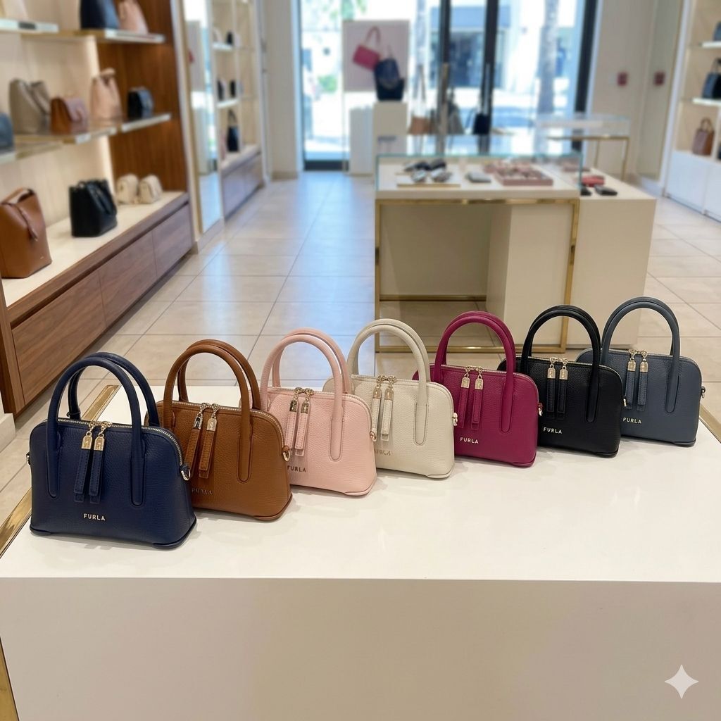 【預購】Furla H051682 Atmosfera 小號圓頂手提包