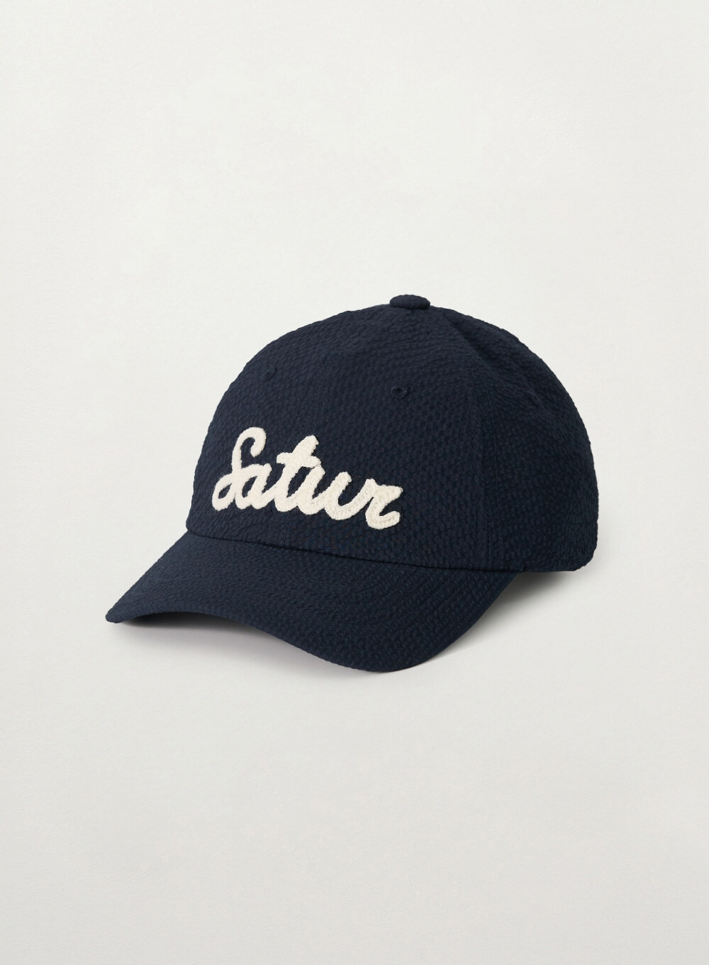 SATUR Seersucker Logo Ball Cap