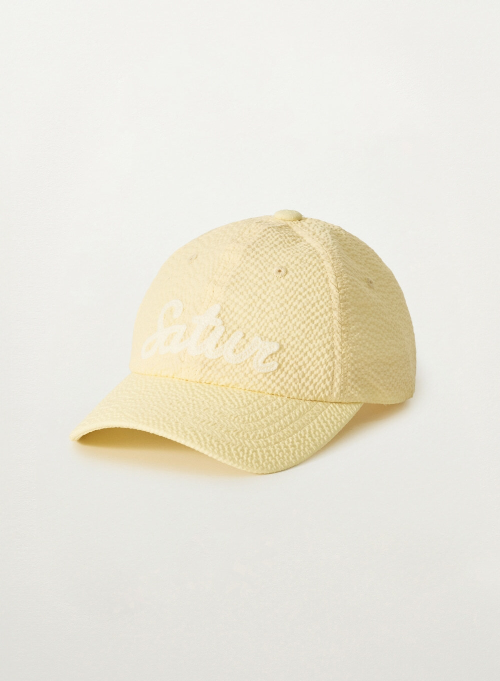 SATUR Seersucker Logo Ball Cap