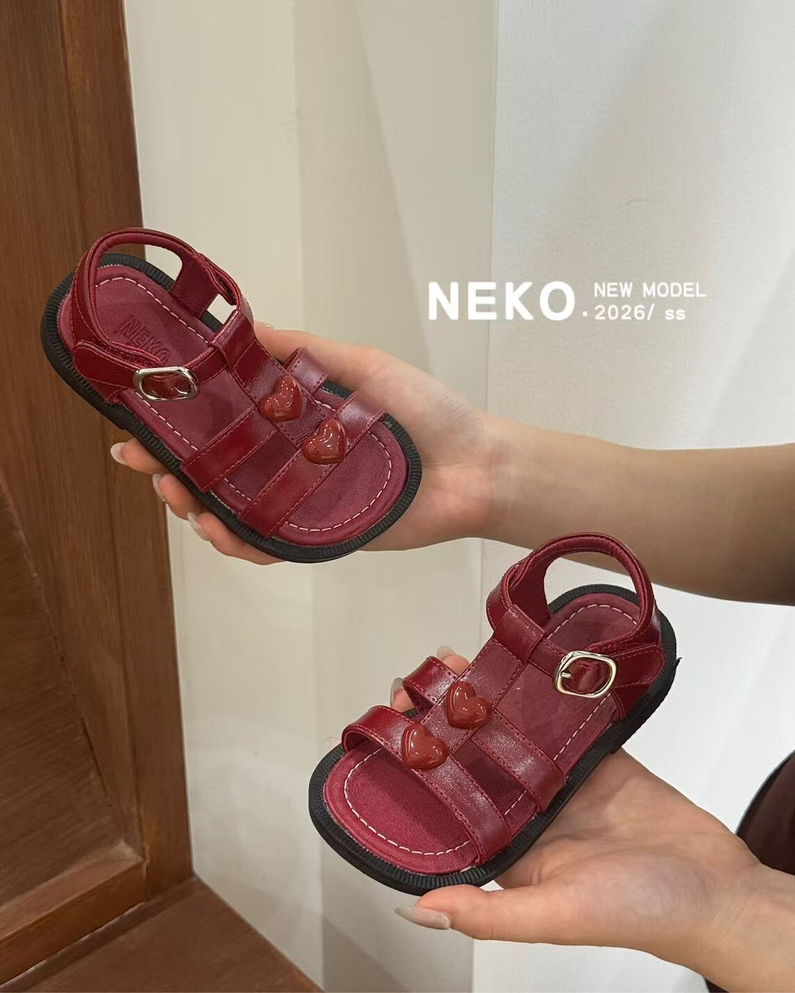 愛心QQ軟底涼鞋