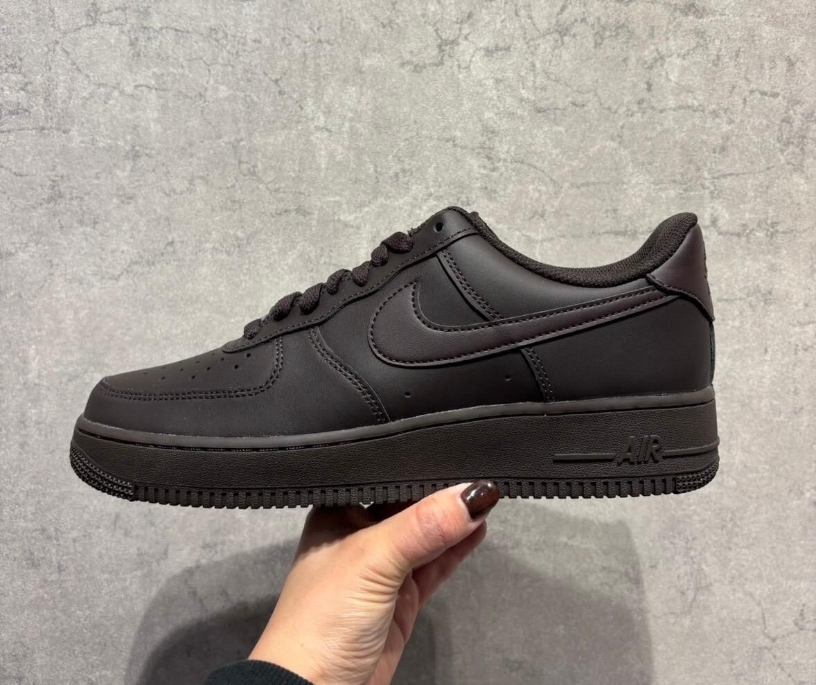 NIKE AIR FORCE 1 '07 AF1 黑棕 咖啡黑 深棕 皮革 男鞋 IH1698-200 / 預購