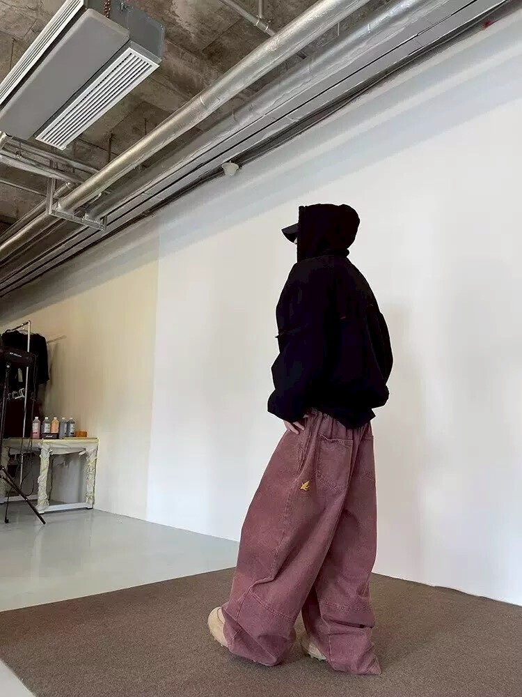 『RB』🔥水洗火焰刺繡彎刀牛仔🔥
