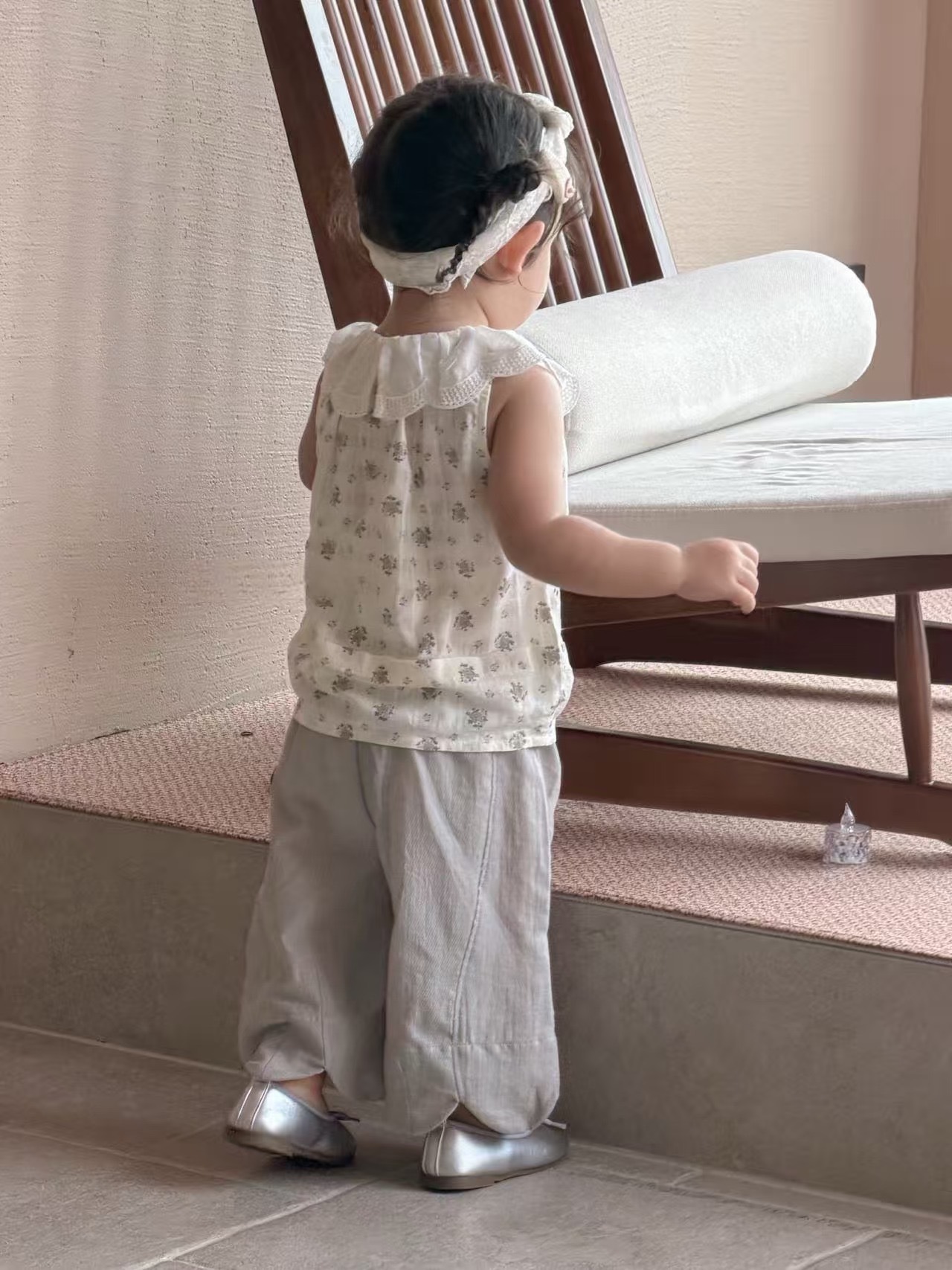 奶霜泡泡寬褲
