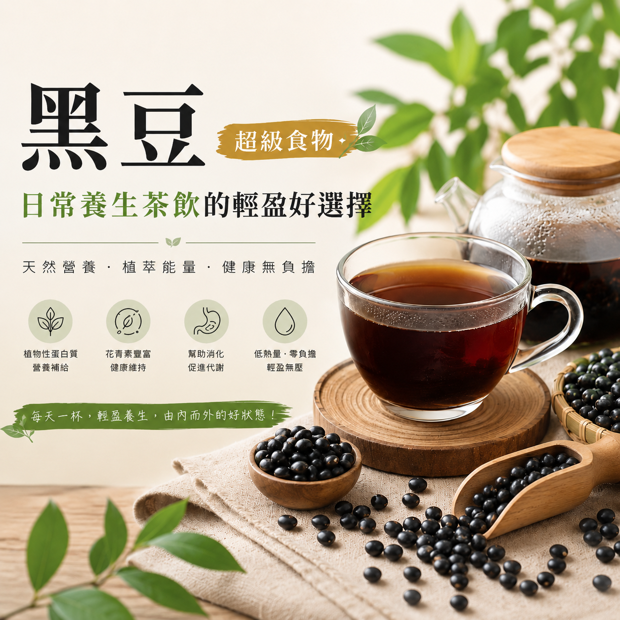 黑豆 超級食物：日常養生茶飲的輕盈好選擇