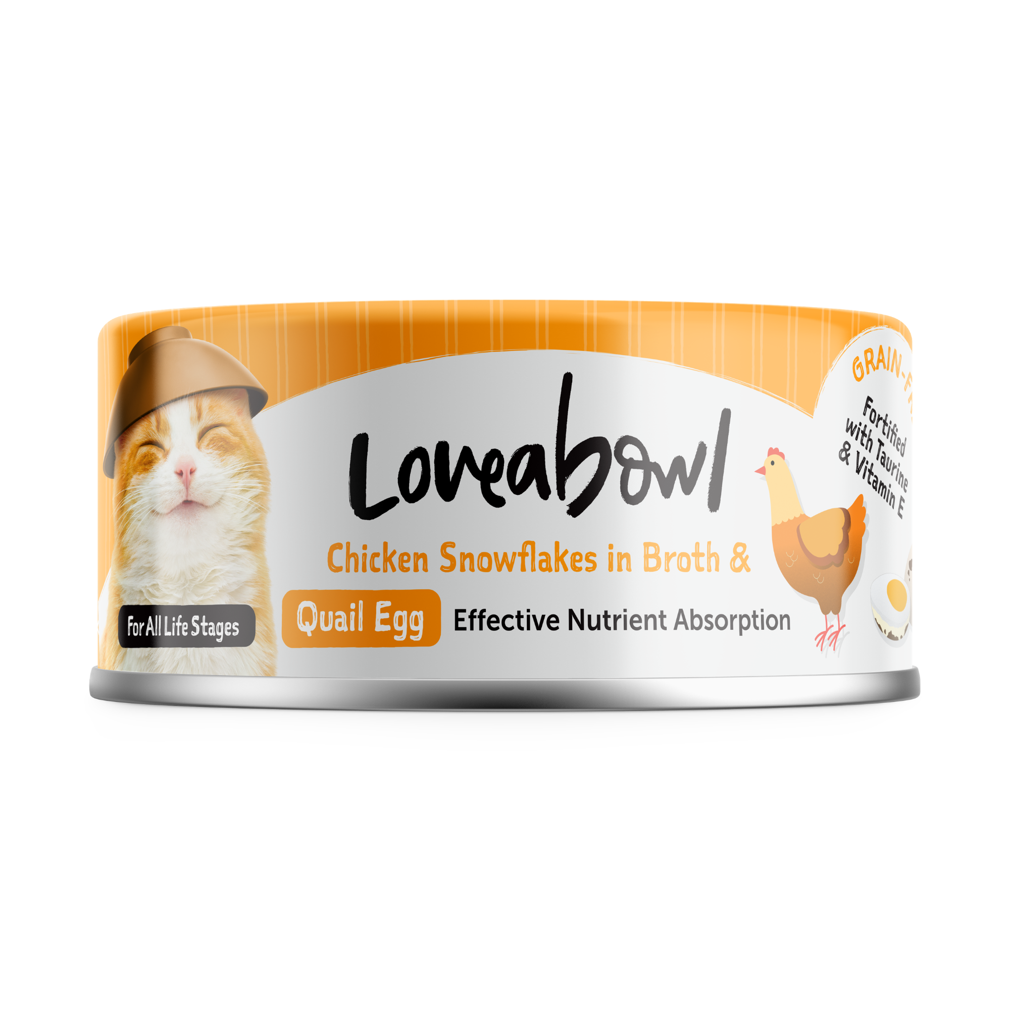 Loveabowl 無穀物貓罐頭| 嫩雞鵪鶉蛋| 70g