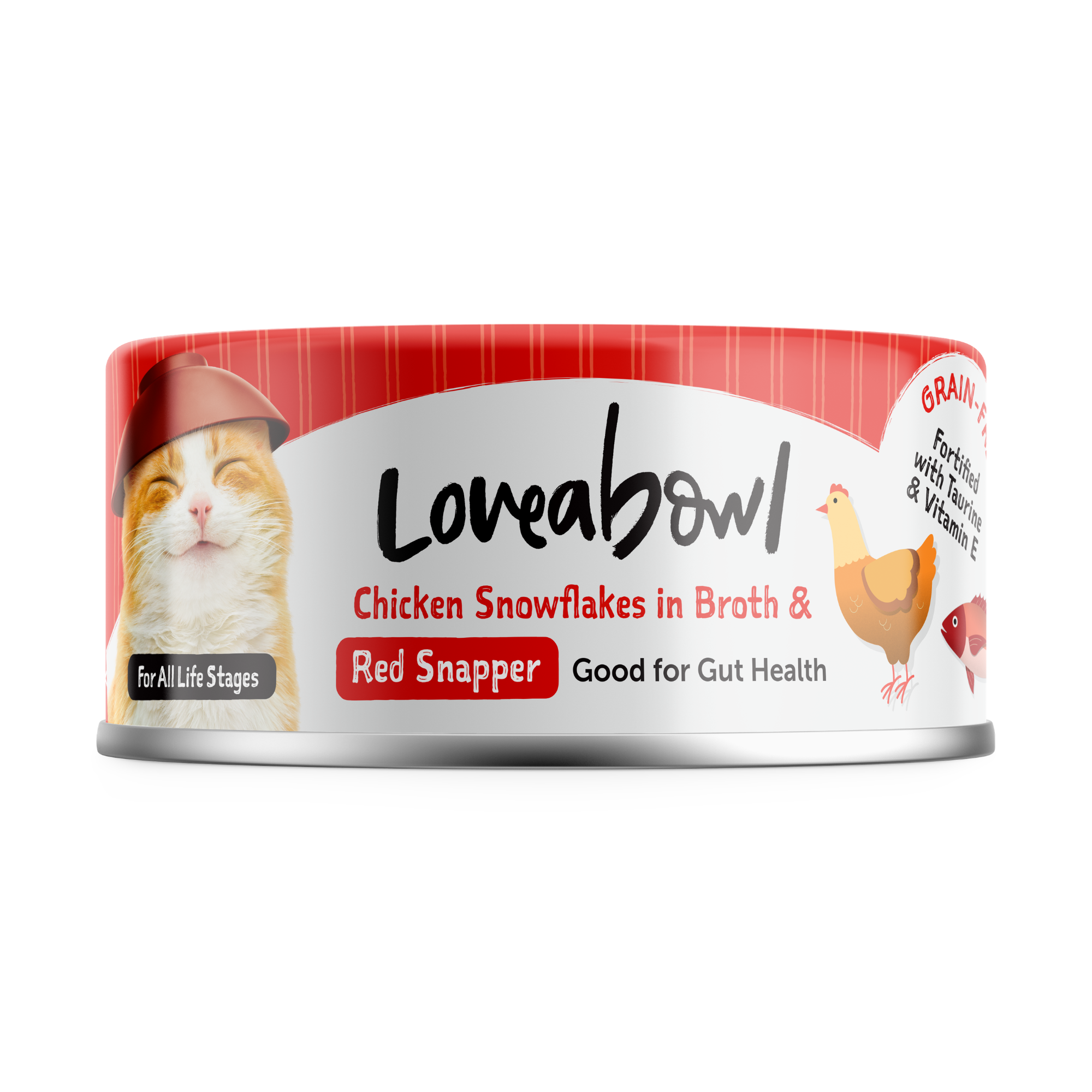 Loveabowl 無穀物貓罐頭| 嫩雞紅鯛魚| 70g
