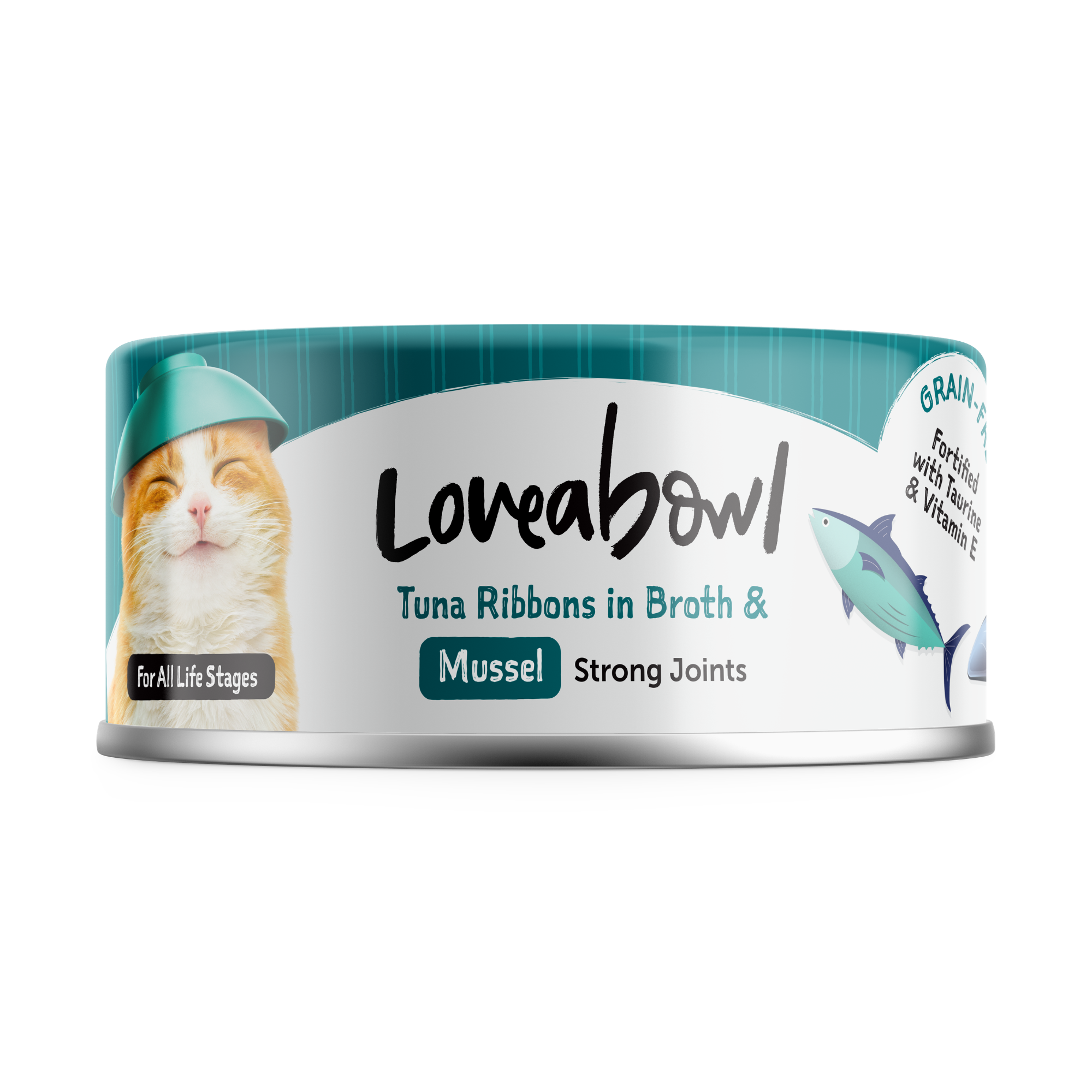 Loveabowl 無穀物貓罐頭| 吞拿魚青口| 70g