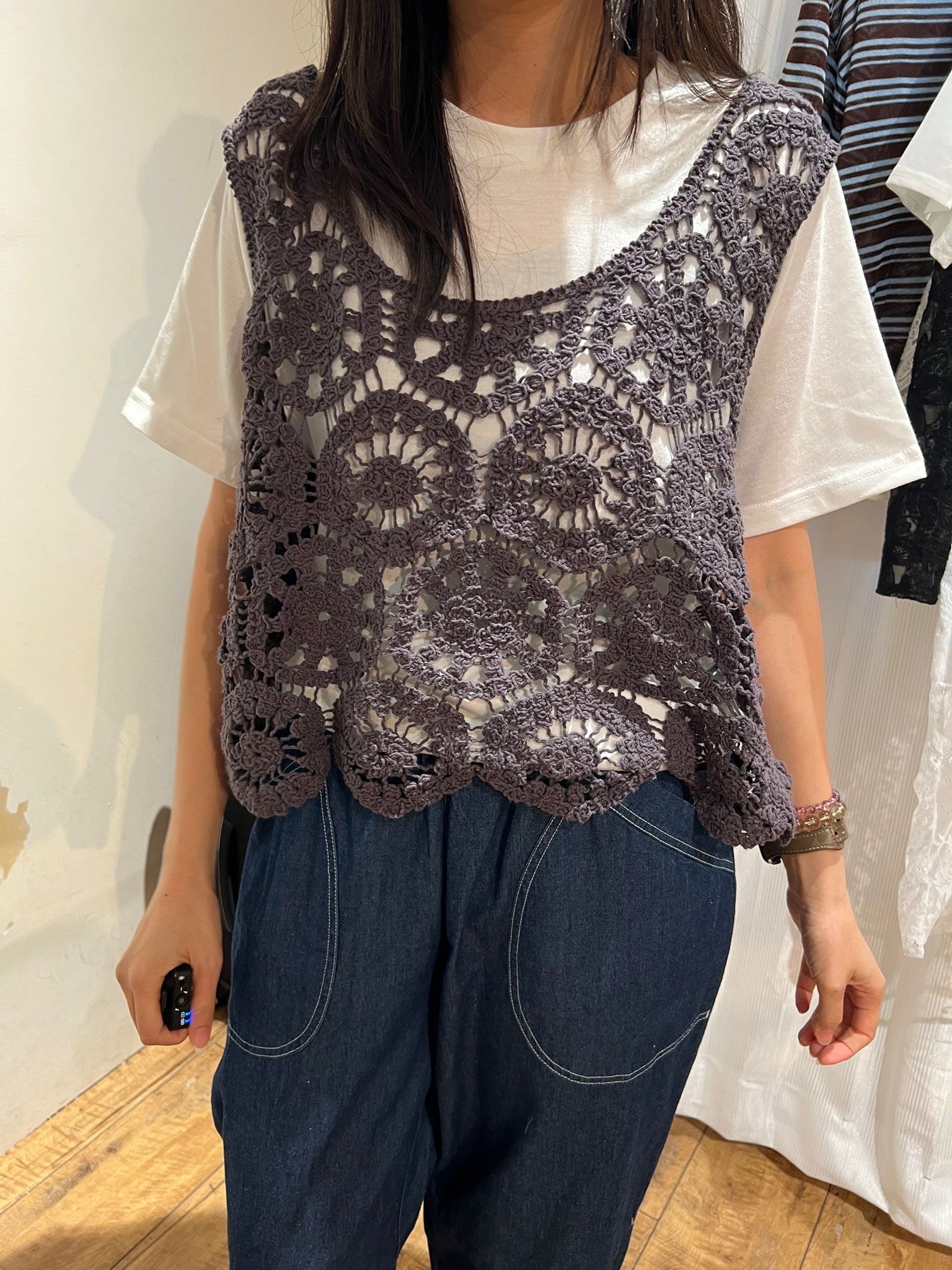 爆款 ODO 504 網網背心連白TEE SET 再ORDER