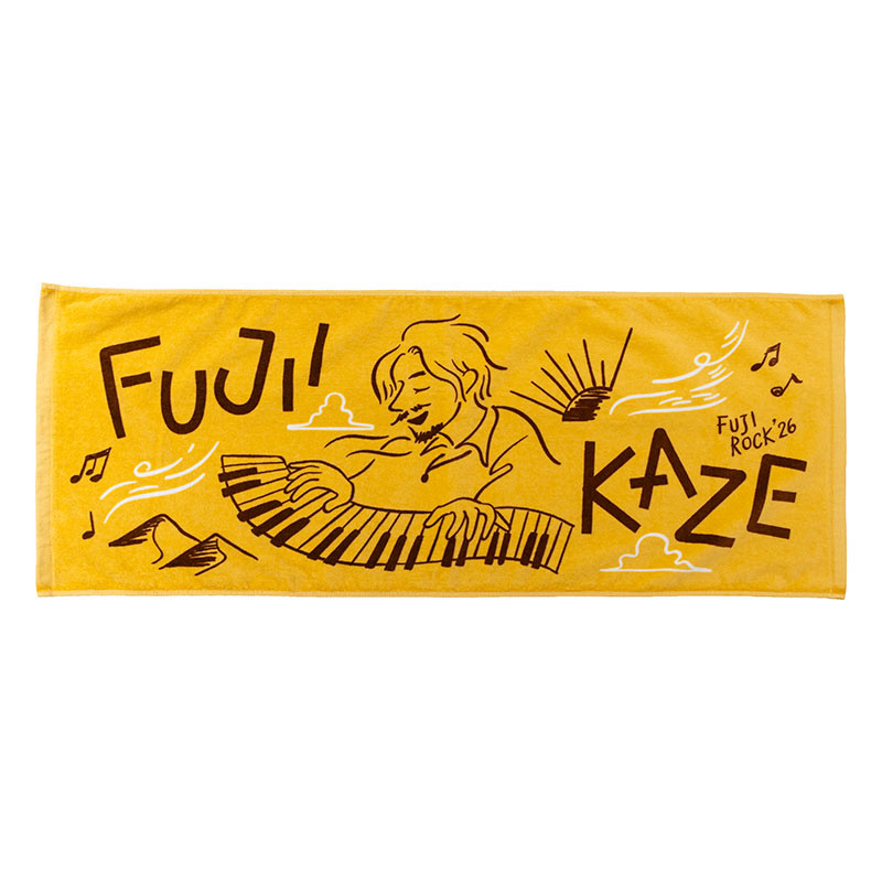 <帶去看演唱會>Fujii Kaze x Fuji Rock 藤井風 獨家聯名 毛巾 黃色