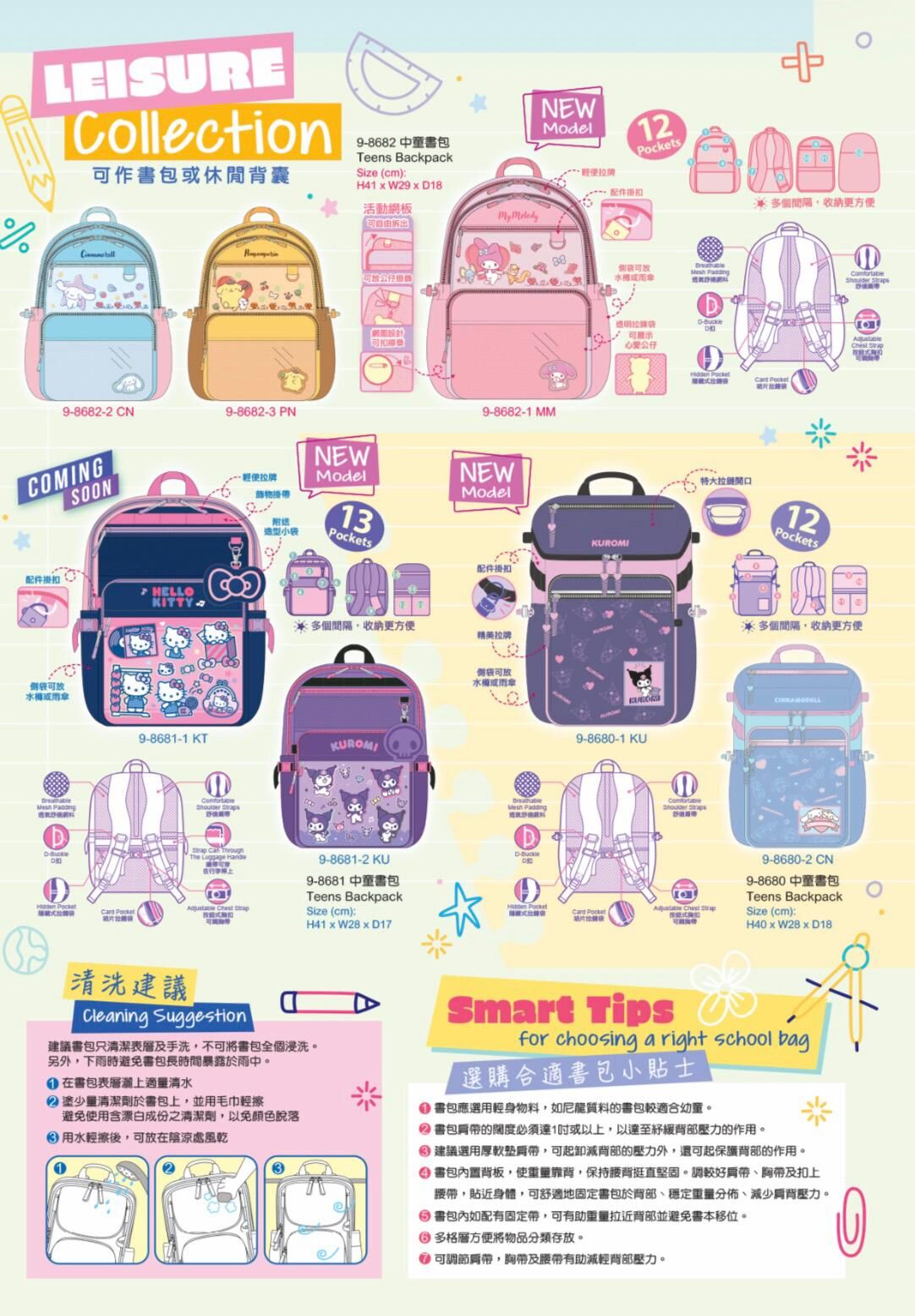 港版Sanrio 中童背囊
