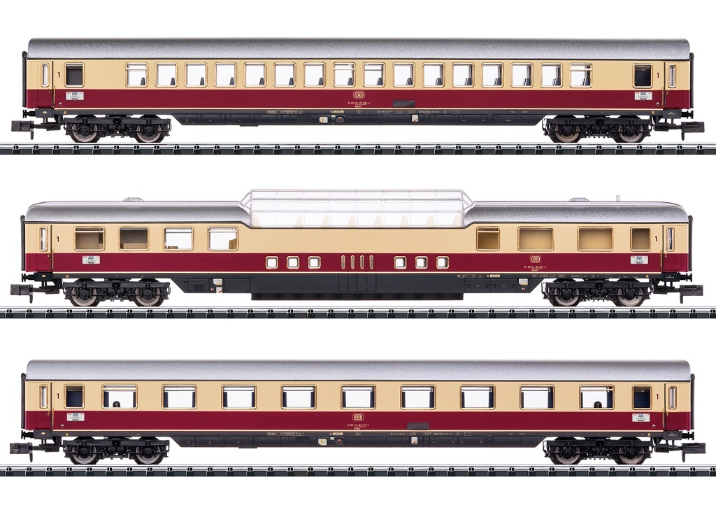 Minitrix 15368 N規 TEE萊茵之箭 車廂組.3輛