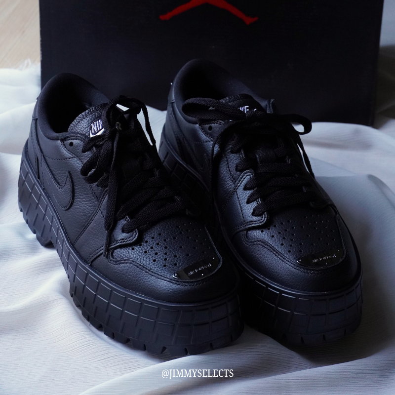 Jordan Air Jordan 1 女款 黑色 低幫休閒鞋 舒適百搭 防滑耐磨 HF3184-001