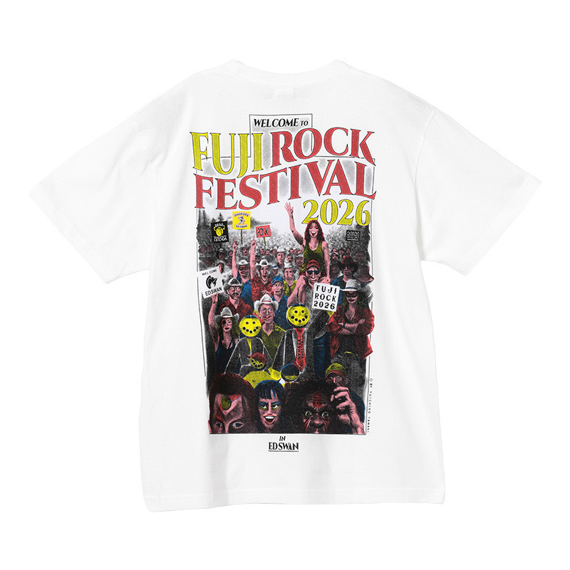 <日本人生音樂祭> Beams x Fuji Rock Festival '26 獨家聯名 寬鬆 短袖 白色