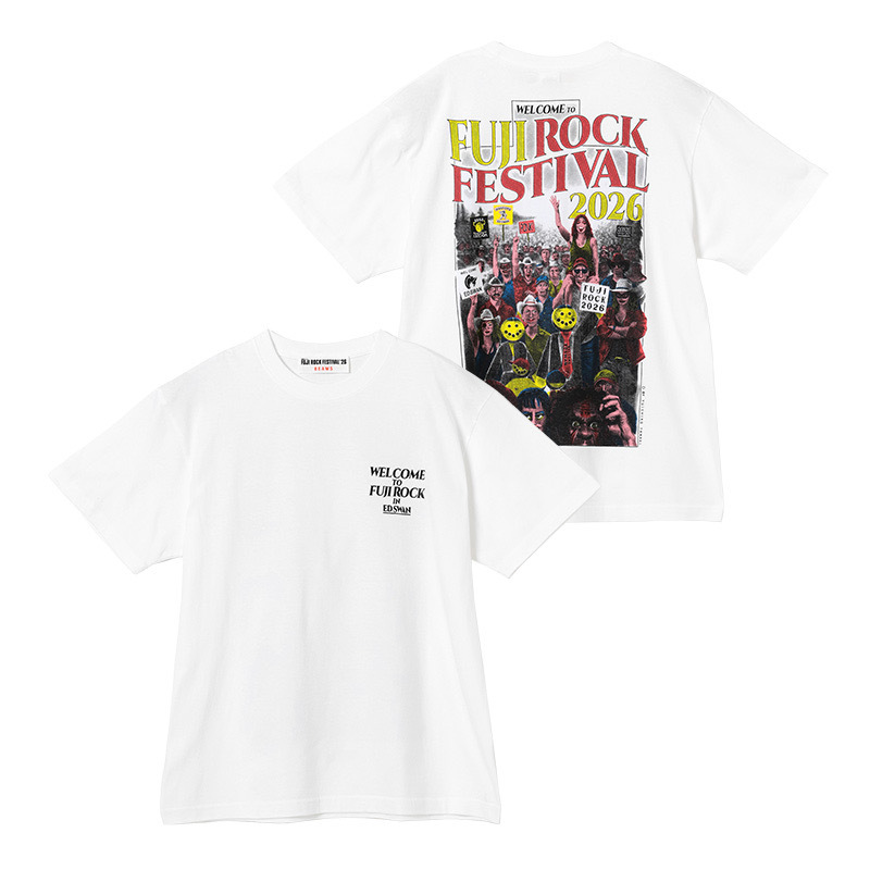 <日本人生音樂祭> Beams x Fuji Rock Festival '26 獨家聯名 寬鬆 短袖 白色