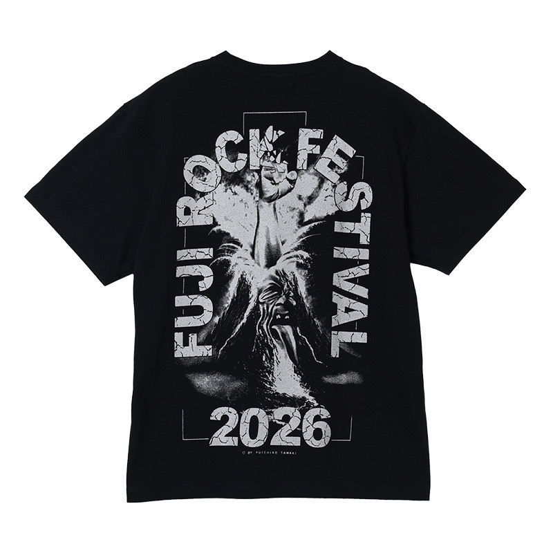 <日本人生音樂祭> Beams x Fuji Rock Festival '26 獨家聯名 富士山 寬鬆 短袖 黑色