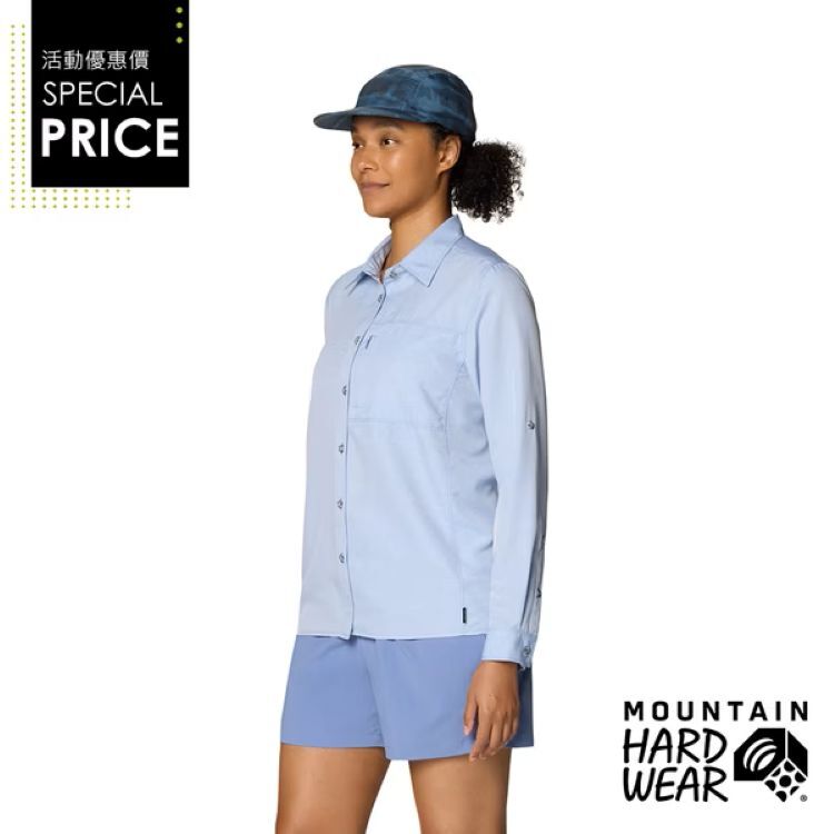 Mountain Hardwear Canyon™ Long Sleeve W 抗皺速乾防曬長袖襯衫 女款 海岸藍 #2110541 [HappyOutdoor]