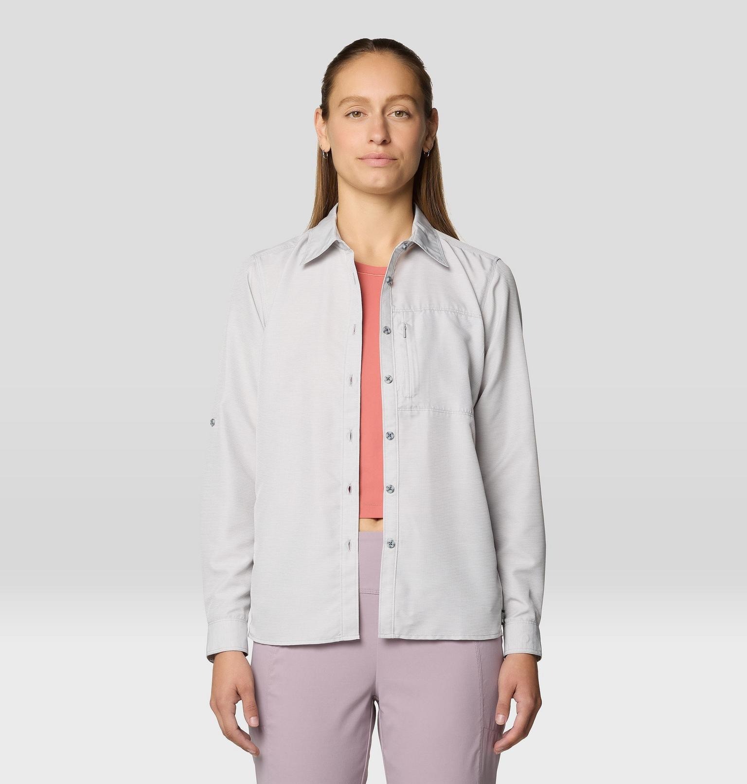 Mountain Hardwear Canyon™ Long Sleeve W 抗皺速乾防曬長袖襯衫 女款 淺沙丘 #2110541 [HappyOutdoor]
