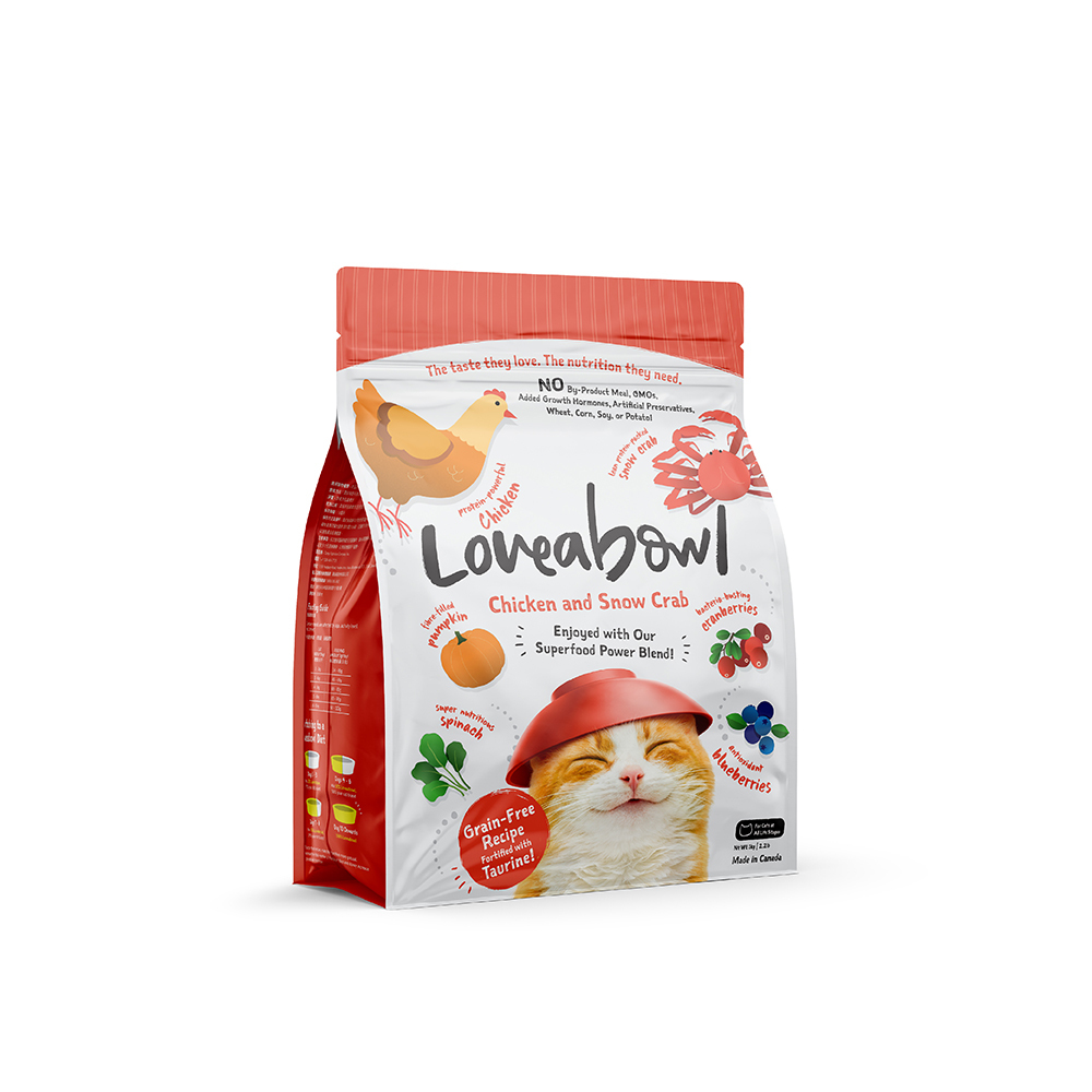 Loveabowl 無穀物全貓糧| 雪蟹雞肉| 1kg