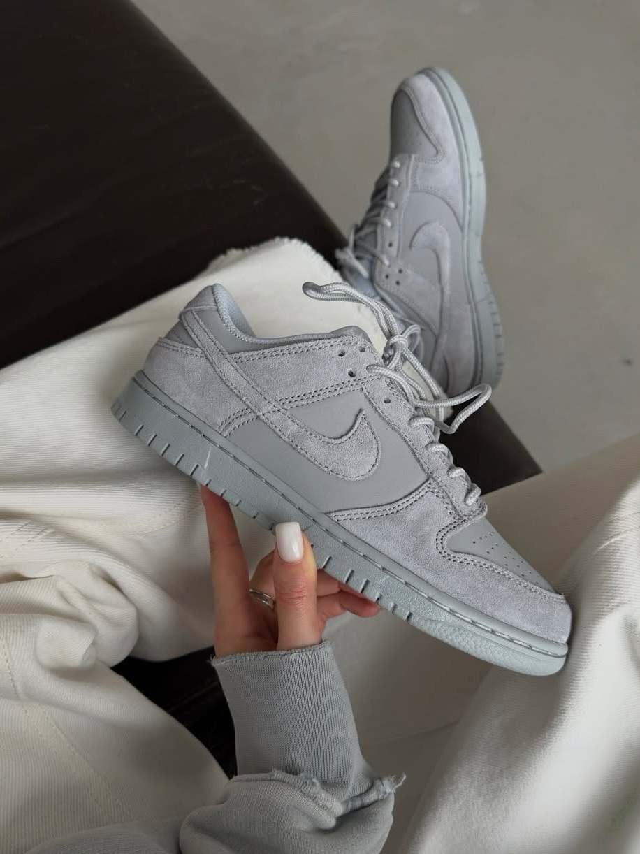 Nike Dunk 麂皮皮革 RETRO SE 舒适百搭 男女同款 銀灰色 IB6651-002
