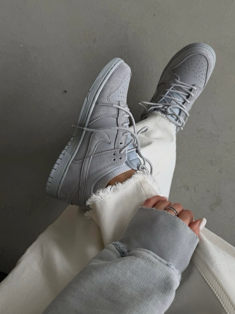 Nike Dunk 麂皮皮革 RETRO SE 舒适百搭 男女同款 銀灰色 IB6651-002