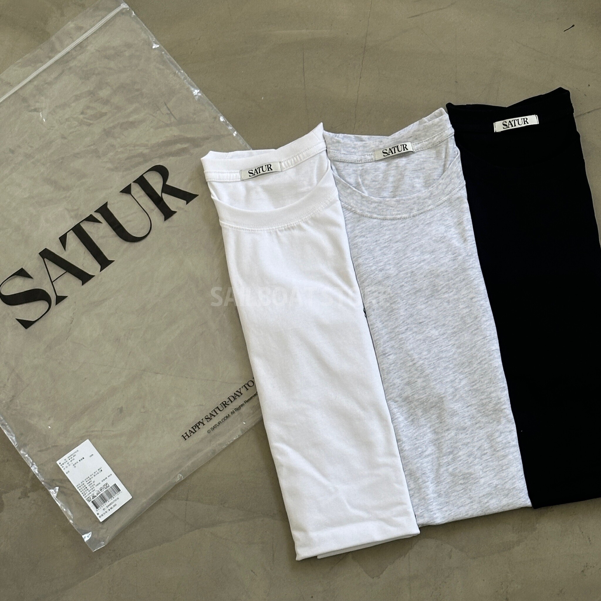#預購 🇰🇷韓國 SATUR 三入組 基本款短袖