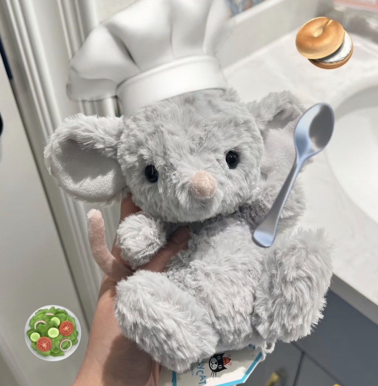 Jellycat Yummy Mouse 小短腿鼠 料理鼠王
